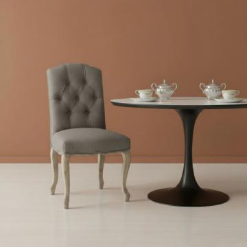 Chaise Arlesienne Chêne Taupe Capitonné