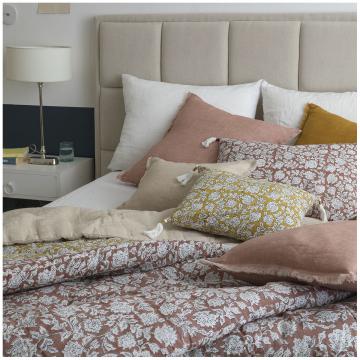 Couvre Lit Chloé Lin Lavé Naturel 230x180 Blanc d'Ivoire