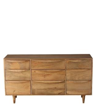 Commode 9 Tiroirs Barjac Manguier Naturel Athezza