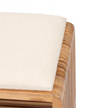 Banc Calopsite Teck Naturel