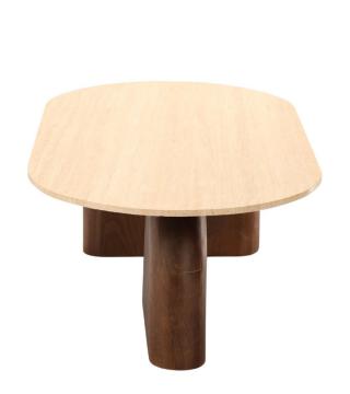 Table Basse Ovale Aydin Travertin