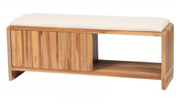 Banc Calopsite Teck Naturel