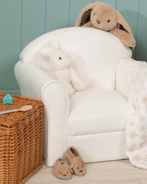 Fauteuil Club Enfant Blanc