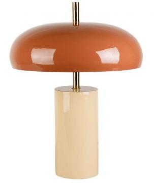 Lampe Arty Métal Beige / Terracotta