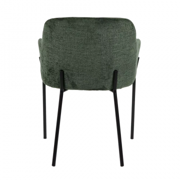 2 Chaises Louise Velours-Tissu  (2 couleurs) Pomax NEW