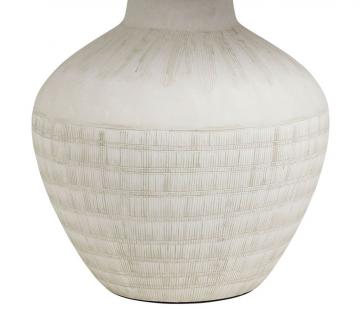 Lampe Daline Blanc Cassé Abat-Jour Lin