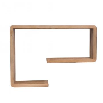 Etagère Murale Calopsite Teck Naturel 60cm