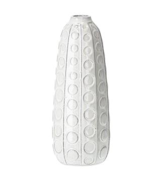 Vase Rondo Céramique Blanc H39cm