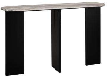Console Mathilde Marbre Noir Gris