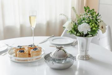 Bol à Caviar Argenté Esturgeon