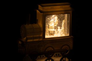 Boule à Neige Locomotive Blanc