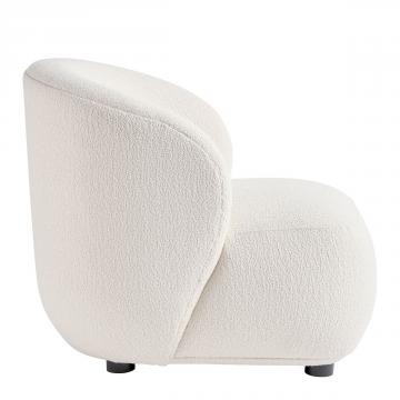 Fauteuil Lisette Bouclette Crème PM
