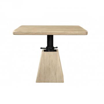 Table Archimède Acacia Massif Hauteur Modulable