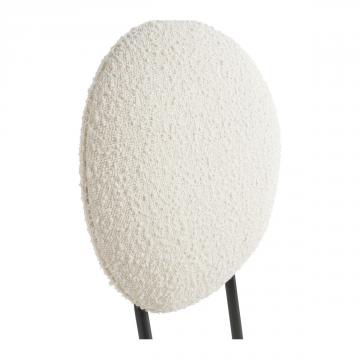 Chaise Colette Bouclette Crème Blanc d'Ivoire