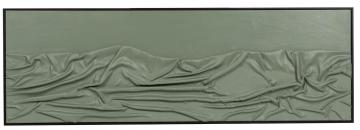 Toile Cadre Drapé Relief Kaki 150cm
