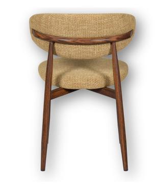 Chaise Georgia Moutarde Pied Noyer Athezza