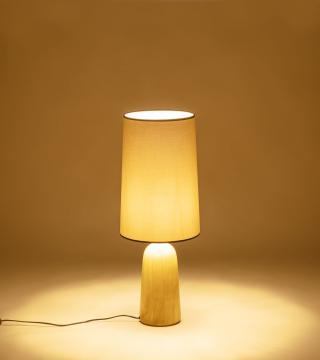 Lampe Bahia Manguier Naturel Abj Ecru 80cm