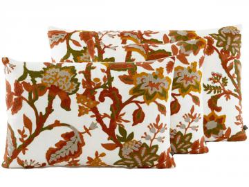 Coussin Bali Brodé Paprika 40*60