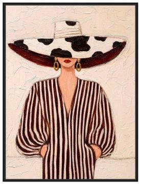 Toile Encadrée Audace Cadre Noir 84*124