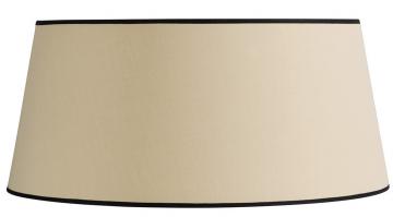 Abat-Jour Beige Bordé Noir ø45cm