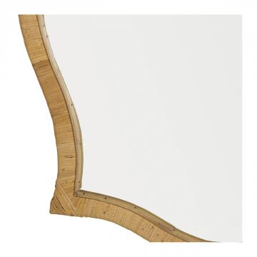Miroir Anna Rotin Naturel Blanc d'Ivoire 91x120