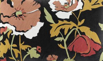 2 x Coussins Bristol Noir Brodé (3tailles)