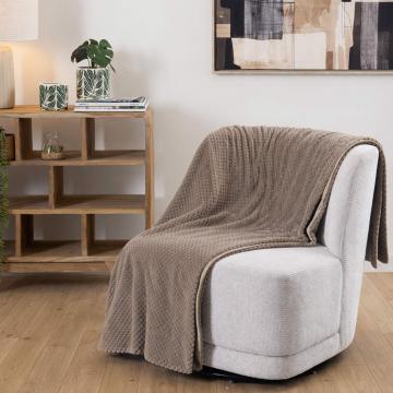 Plaid Damier Taupe 130*170