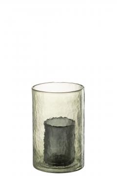 Photophore Double Verre Vert PM