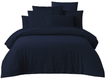 Housse de Couette Taloa Encre Satin de Coton (3 tailles)