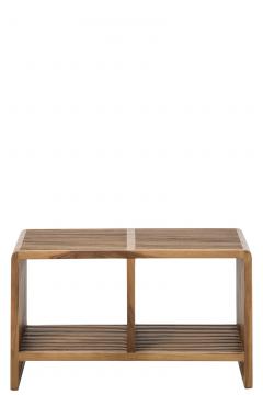 Banc à Lattes Bois Recyclé Naturel