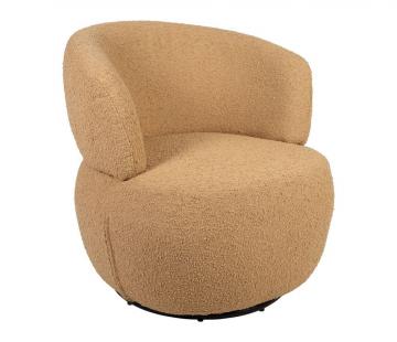 Fauteuil Pivotant Zeline Camel