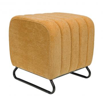 Tabouret Eli Velours Jaune