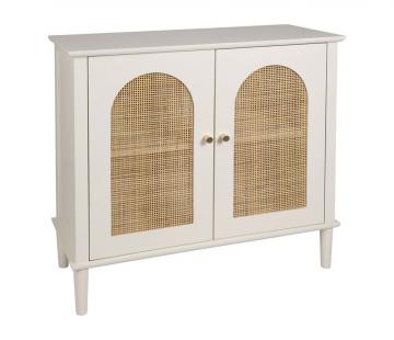 Cabinet 2 Portes Nolita Blanc Naturel Jardin d'Ulysse