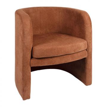 Fauteuil Club Tessia Terracotta