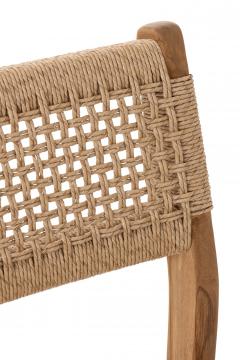 Chaise de Bar Taghazout Teck Naturel