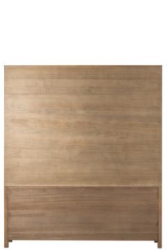 Bibliothèque 4 Portes Pin Naturel