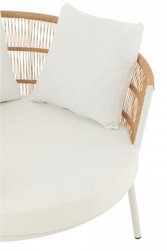 Fauteuil de Jardin Joa Blanc Naturel XL