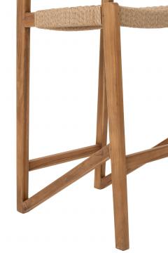 Chaise de Bar Taghazout Teck Naturel