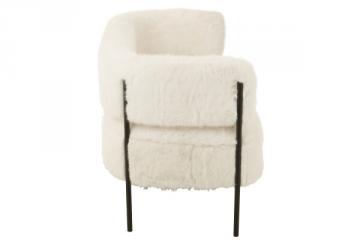 Canapé Fourrure Blanc 2 Places -NEW-
