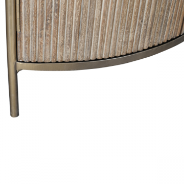 Etagère d'Angle Buren Bois Massif Marbre