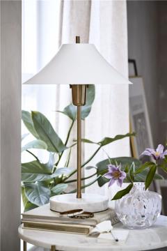 Lampe de Table Sofia Marbre Blanc