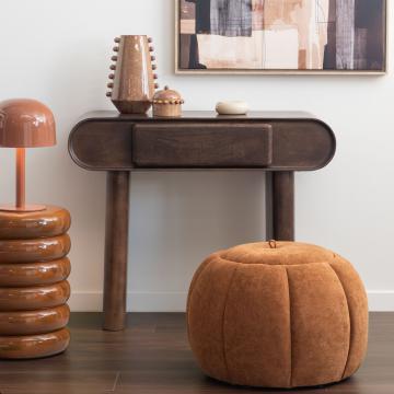 Bout de Canapé Ondo Métal Ocre GM