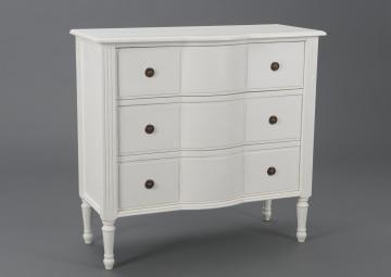 Commode 3 Tiroirs Agathe Blanc