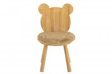 Chaise Enfant Nounours Bois Naturel