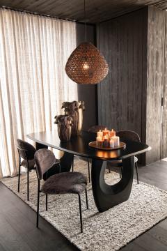 Table à Manger Mark Manguier Noir 200cm