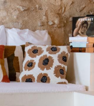 Coussin Valentin Beige 45x45