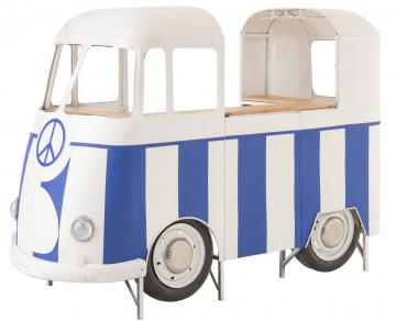 Meuble Bar Van Vintage Ligné Bleu