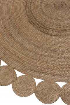 Tapis Rond Oriental Jute Naturel ø220cm