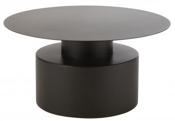 Table Basse de Salon Métal Noir