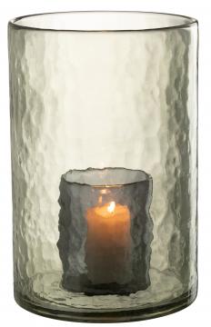 Photophore Double Verre Vert GM